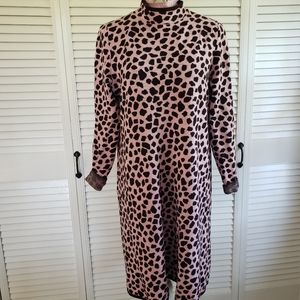 Ann Taylor Pink Giraffe Sweater Dress